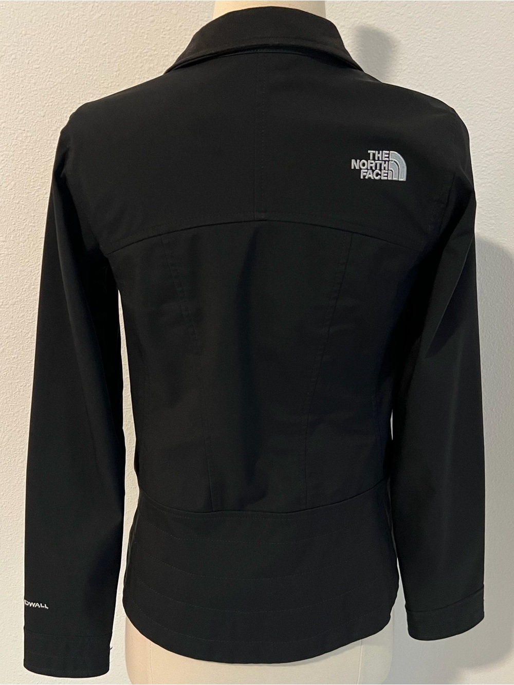 The North Face WindWall Soft Shell Jacket Black Fleece Lined Full Zip XS - Picture 4 of 11